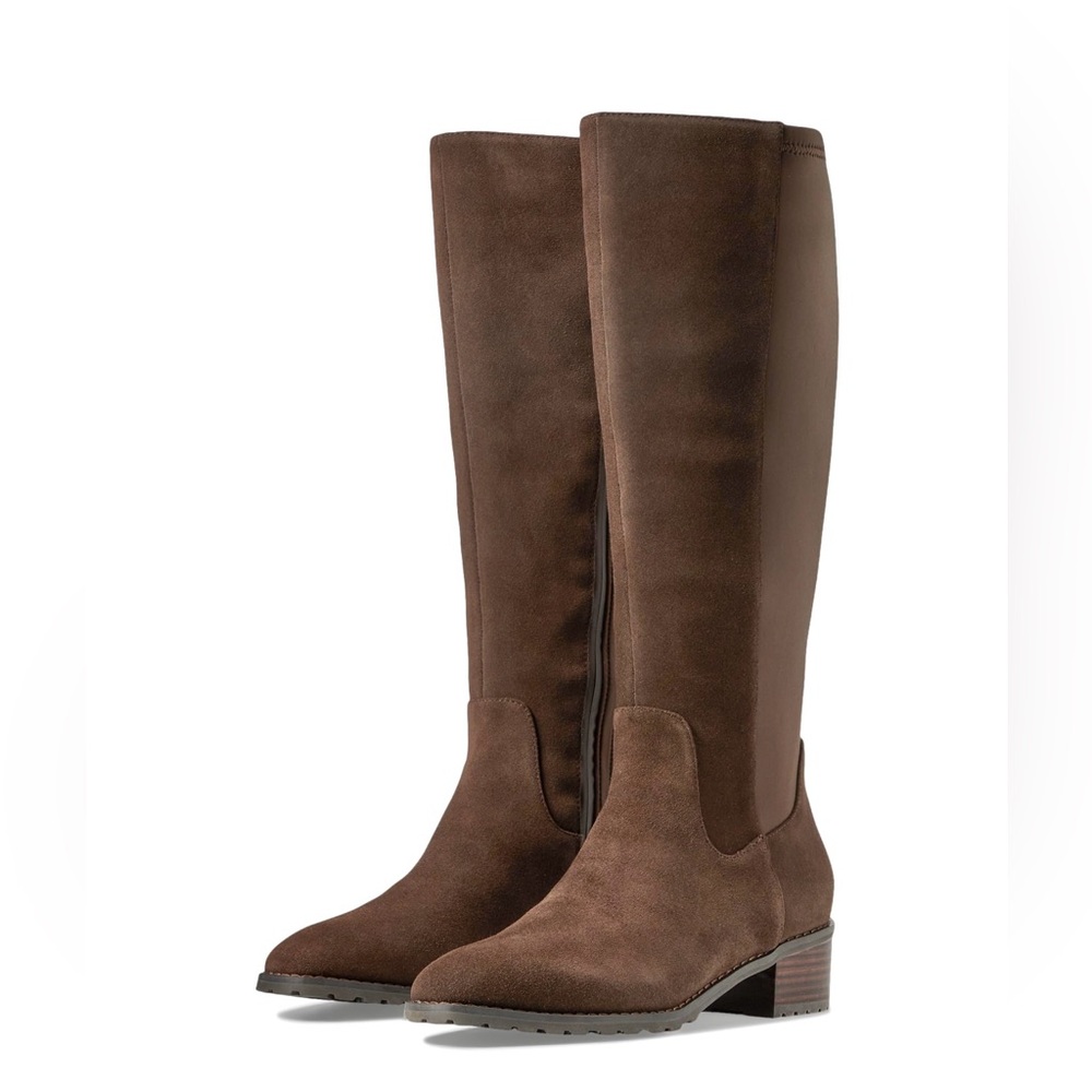 Blondo Starling Weatherproof Java dark brown suede knee high boots - 8